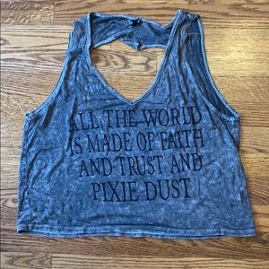 Distressed tank top